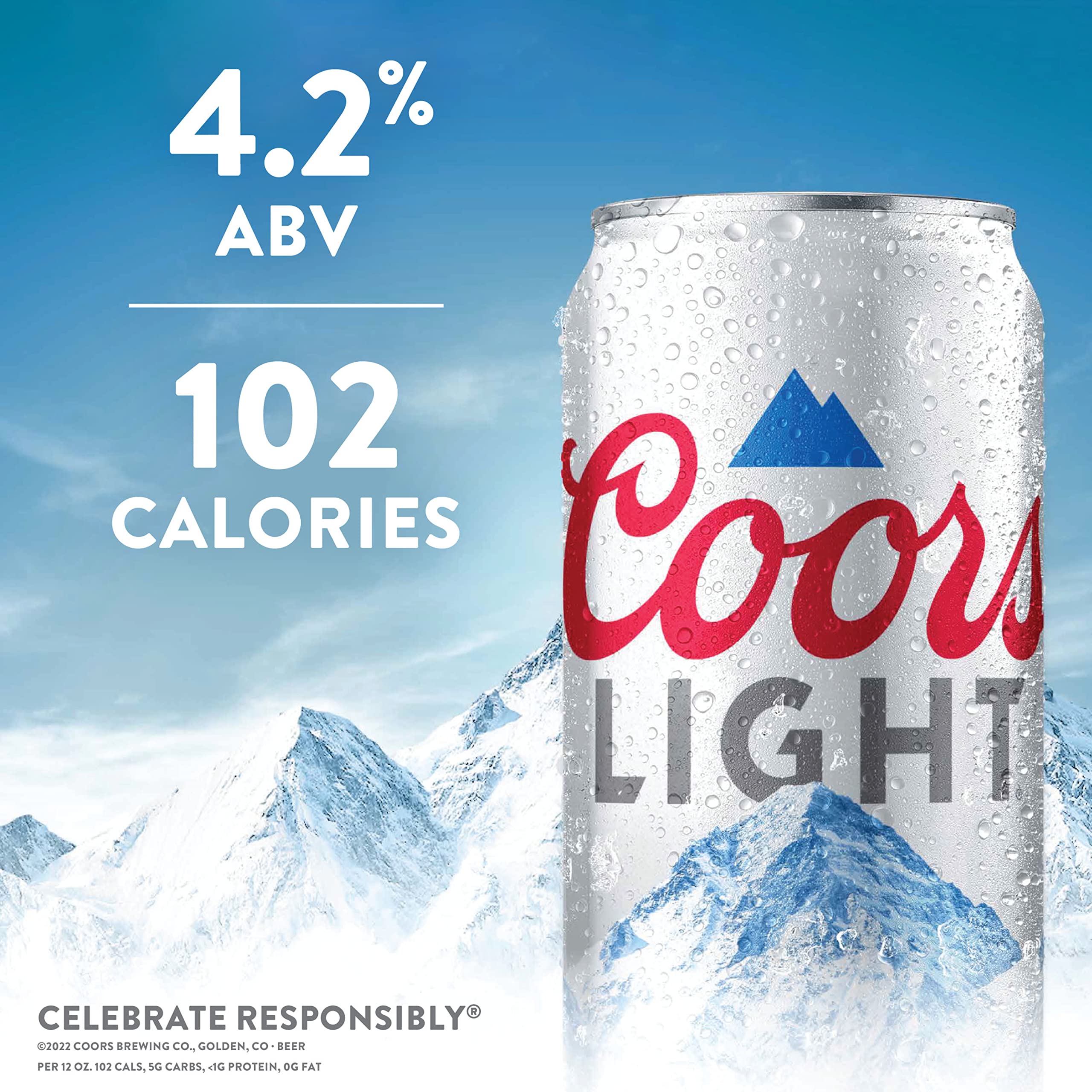 Amazon.com: Coors Light Beer, 30pk, 12 Fl Oz Cans, 4.2% ABV